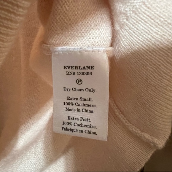 Everlane | Cashmere Crop Mock Neck Sweater Pullover Pink Size XS - Picture 14 of 14
